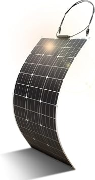 Flexible Solar Panel 100Watt Portable 18V Monocrystalline Solar Module Solar Panels are Suitable for 12V Battery, Outdoor Charger, Motorhome Camping, Yacht Boat