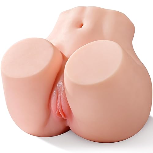 BIG SHOCKED 18LB Sex Doll for Men - Realistic Male Masturbators Ergonomic Curved Design with Dual Vagina & Anal Channels, 3D Lifelike Soft Butt Adult Anal Toys Stroker