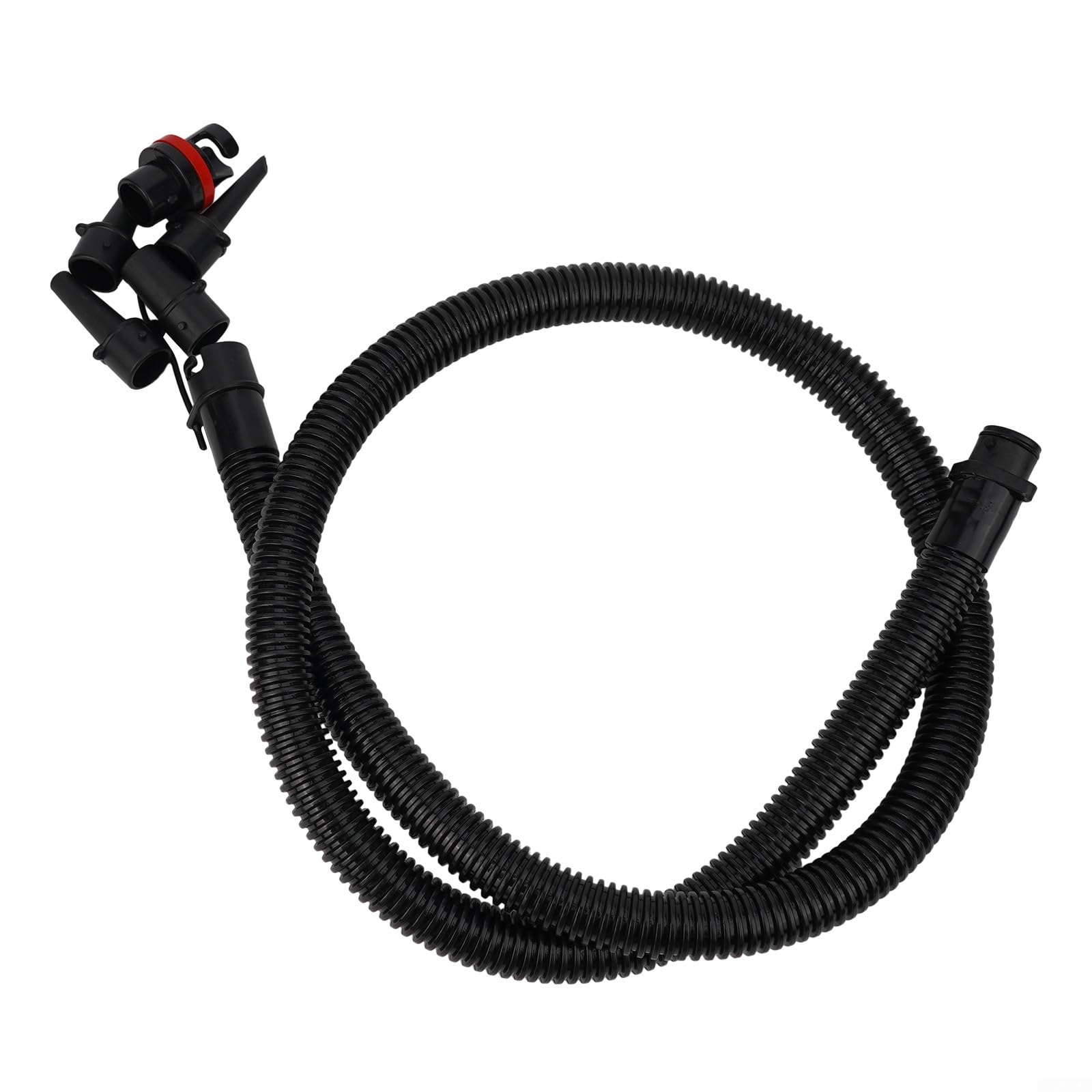 Yhenlovtt Air Pump Inflatable Tube Hand Pump Hose Replacement Kit 2M PVC Connector With 5 Different Size Nozzles For Kayak Paddle Board Inflatable Boat Valve Adapter Fitting