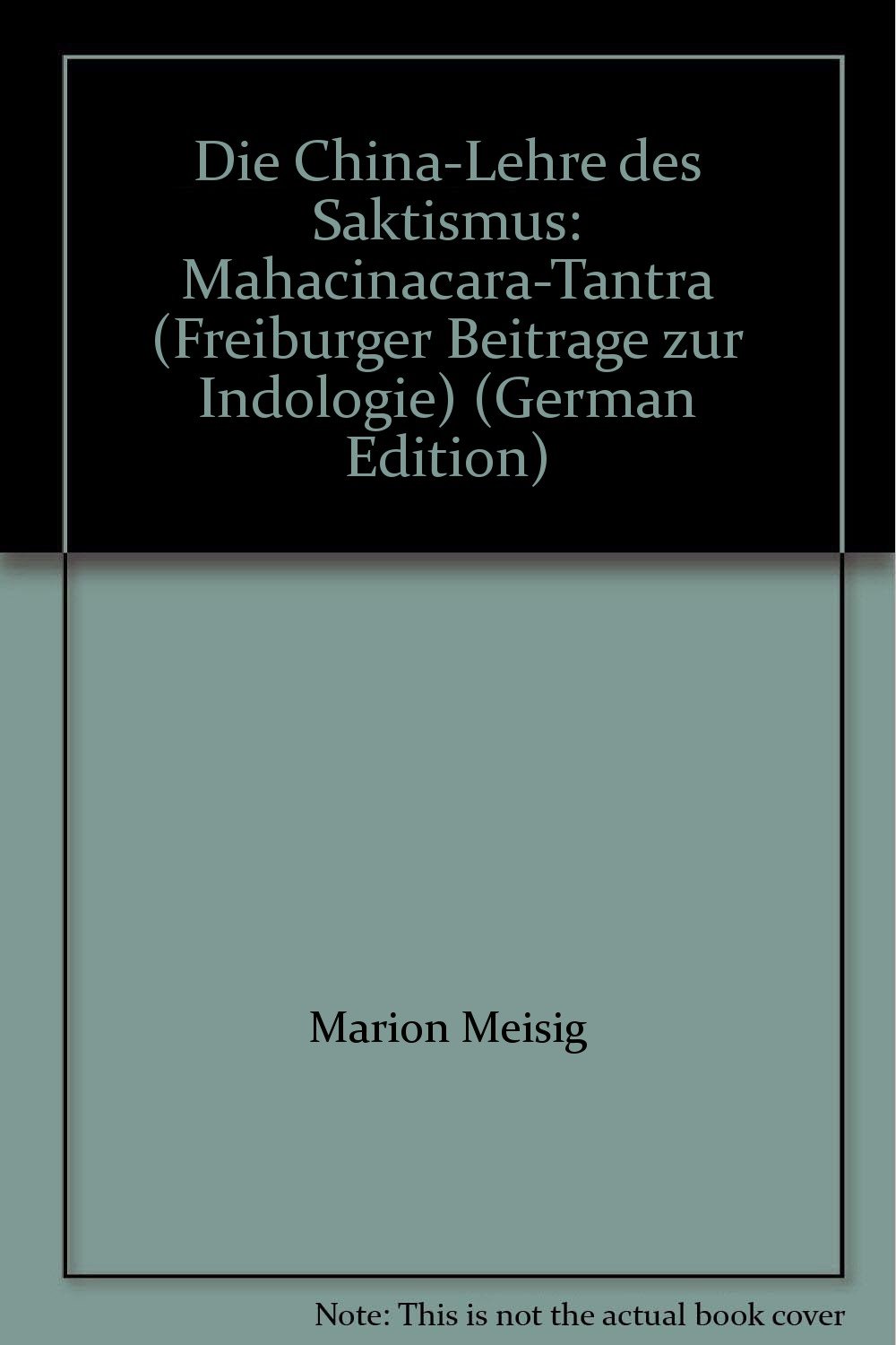 Die "China-Lehre" des Saktismus: Mahacinacara-Tantra (Beiträge zur Indologie)