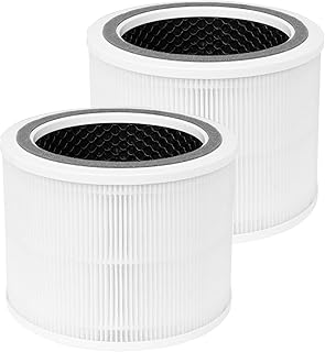 2 Pack Core 200S Replacement Filter Compatible with LEVOIT Core 200S Air Purifier, H13 True HEPA Filter, High-Efficiency Activated Carbon, Core 200S-RF