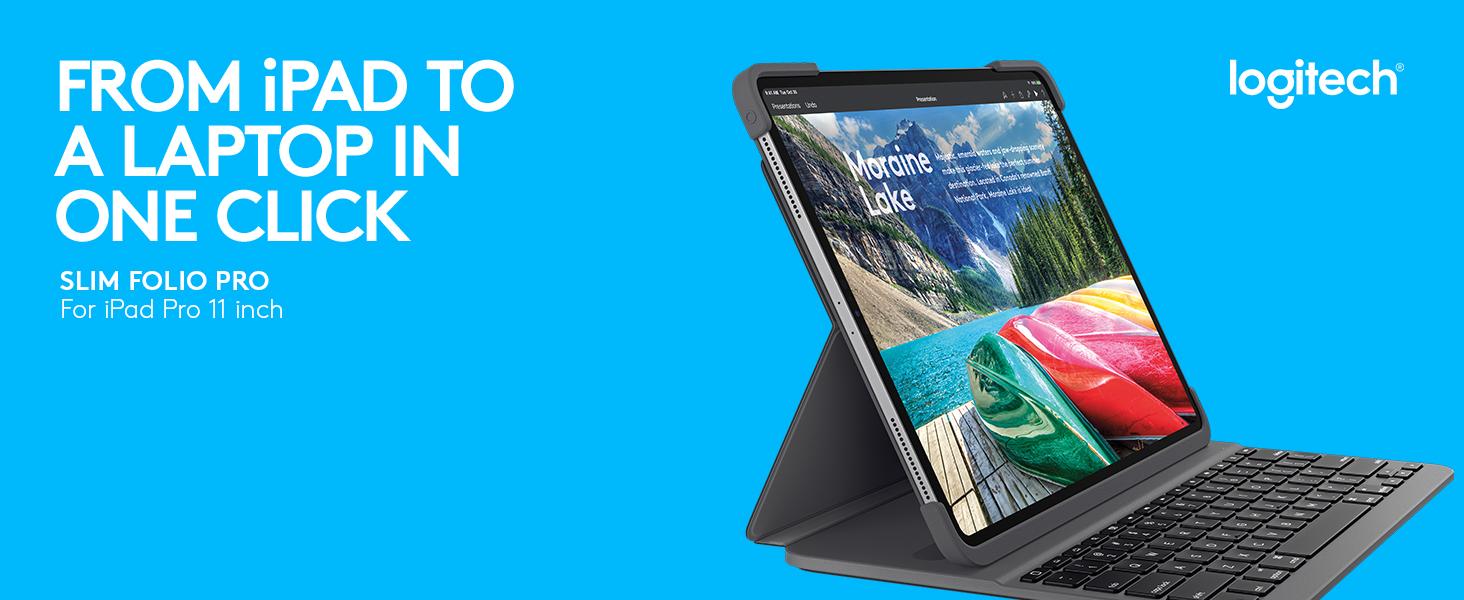 Amazon.com: Logitech Slim Folio PRO iPad Pro 11-inch Keyboard case