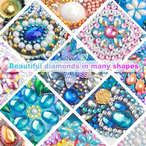 Image of Tontut Diamond Art Painting Kit, Purple Pentagram Adult 5D DIY Diamond Art Set for Gift Wall Decoration, Suitable for Office, or Home Wall Decoration