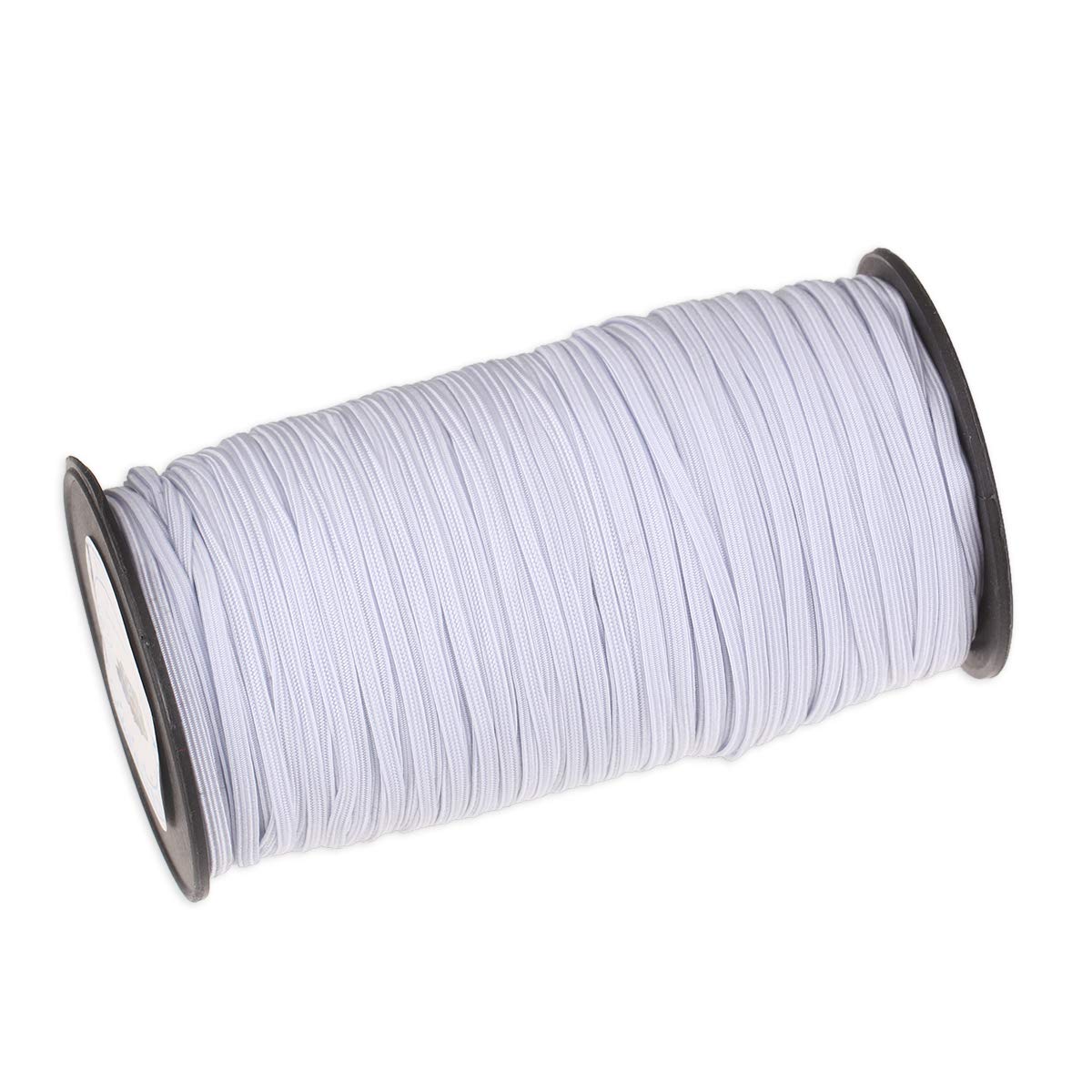 CCINEE Elastic Band 120 Yards Length 0.12 Inches Width White Elastic Cord Stretchy Bracelet String Elastic Spool for DIY Art Craft Handmade Sewing Face Mask, 1 Roll