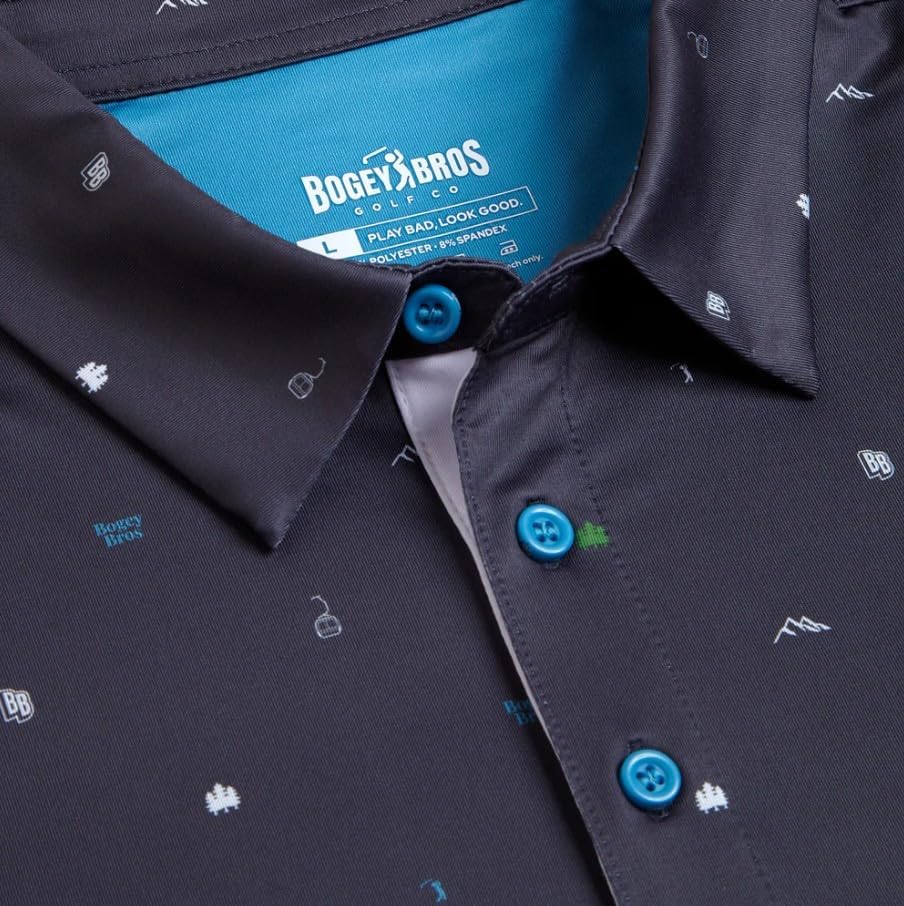 Bogey Bros Golf Polo Shirt for Men – 4 Way Stretch Short Sleeve, UPF 50, Moisture Wicking Athletic Fit - Image 4