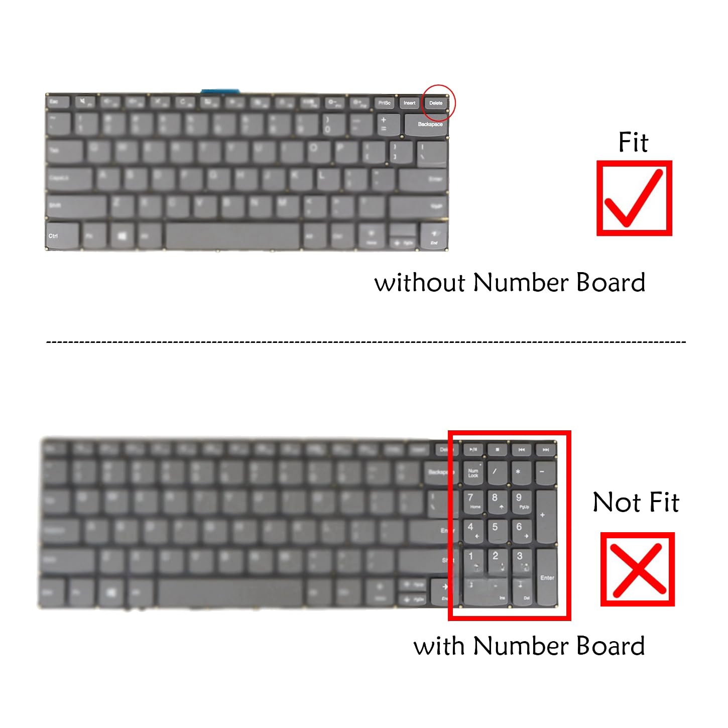 Tastiera Per Lenovo Ideapad S340-14IWL/IML/IIL - Layout Spagnolo (Teclado) - Nuova