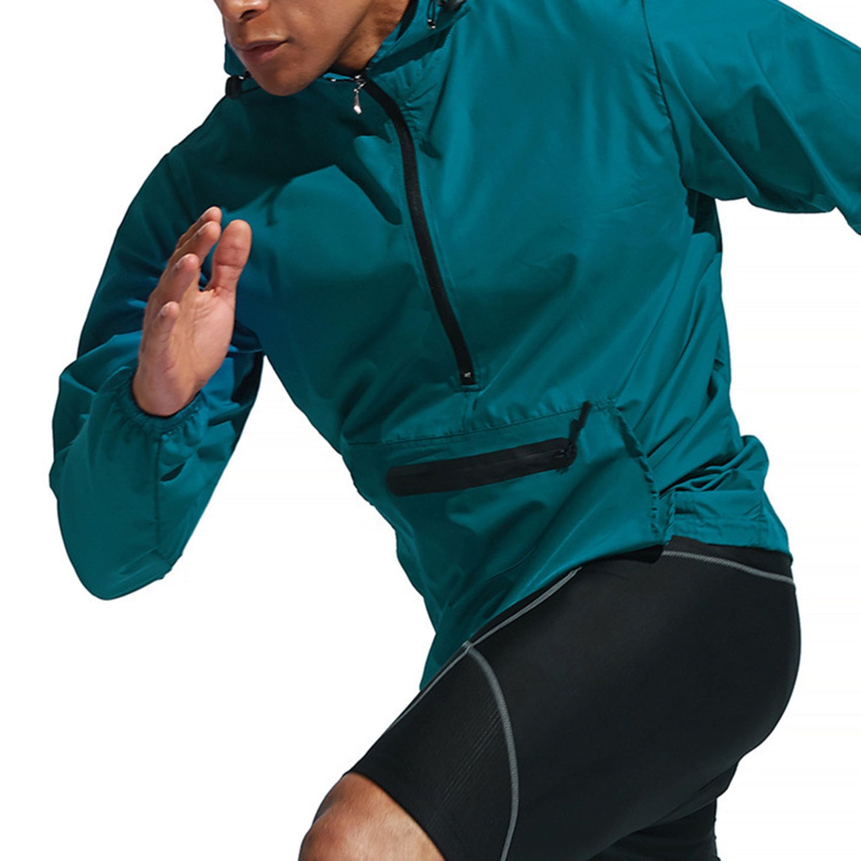 Chaqueta con capucha de ciclismo para hombre Chaquetas impermeables para la lluvia Jersey ligero Jersey para montar en bicicleta Ciclismo Running Top Ciclismo MTB Abrigo Ropa