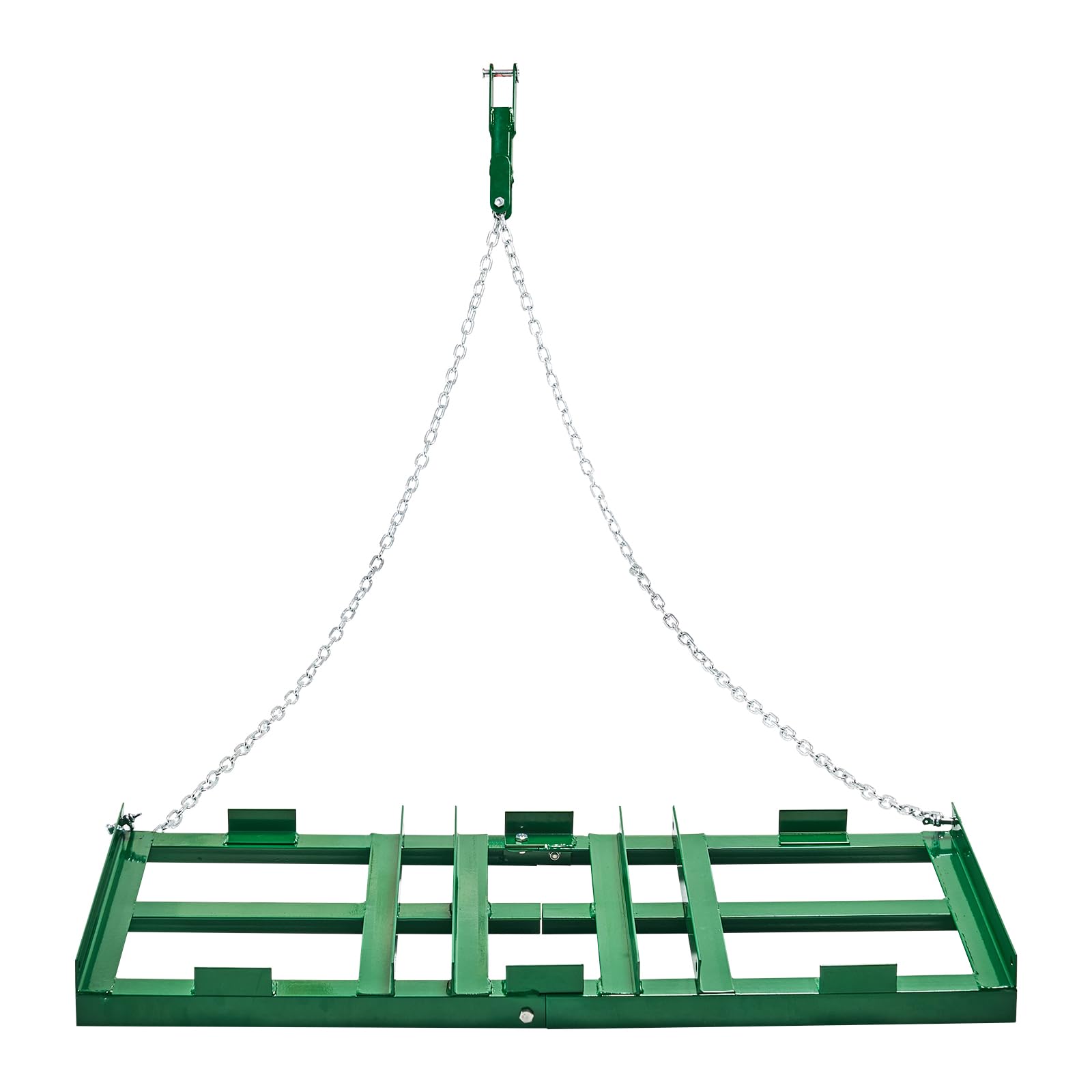VEVOR Rastrillo de Arrastre 122 cm con Cadena de 183 mm Rastrillo para Nivelación de Caminos de Acceso para Vehículos Todo Terreno, UTV, Tractores, Cortacéspedes, Herramienta de Nivelación de Césped