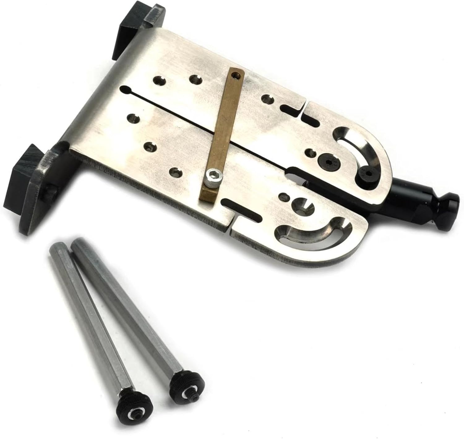 Colaxi Bench Pin Saw Vise Jewelry Making Table Clamp Portable Stainless Steel Clip Workbench Clamp for Repair Hobbyist Craft Sawing