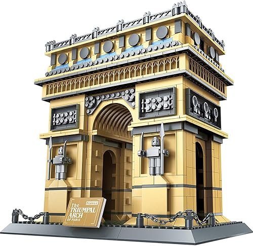 Arco de Triunfo de París Francia Bloques de Construcción Juguetes Puzzle Set Arquitectura Mundial Modelo Colección Creativa para Niños Adultos disponible en Yaxa El Salvador