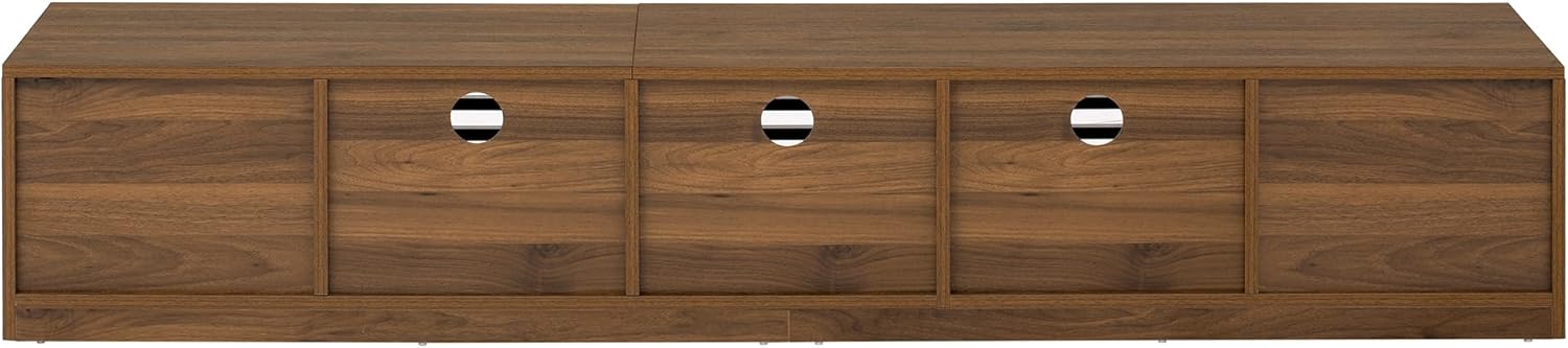 70" Contemporary TV Cabinet - Fits 80" & Below TVs, Cable Management & Soft-Close Hinges, Ideal Living Room Media Console