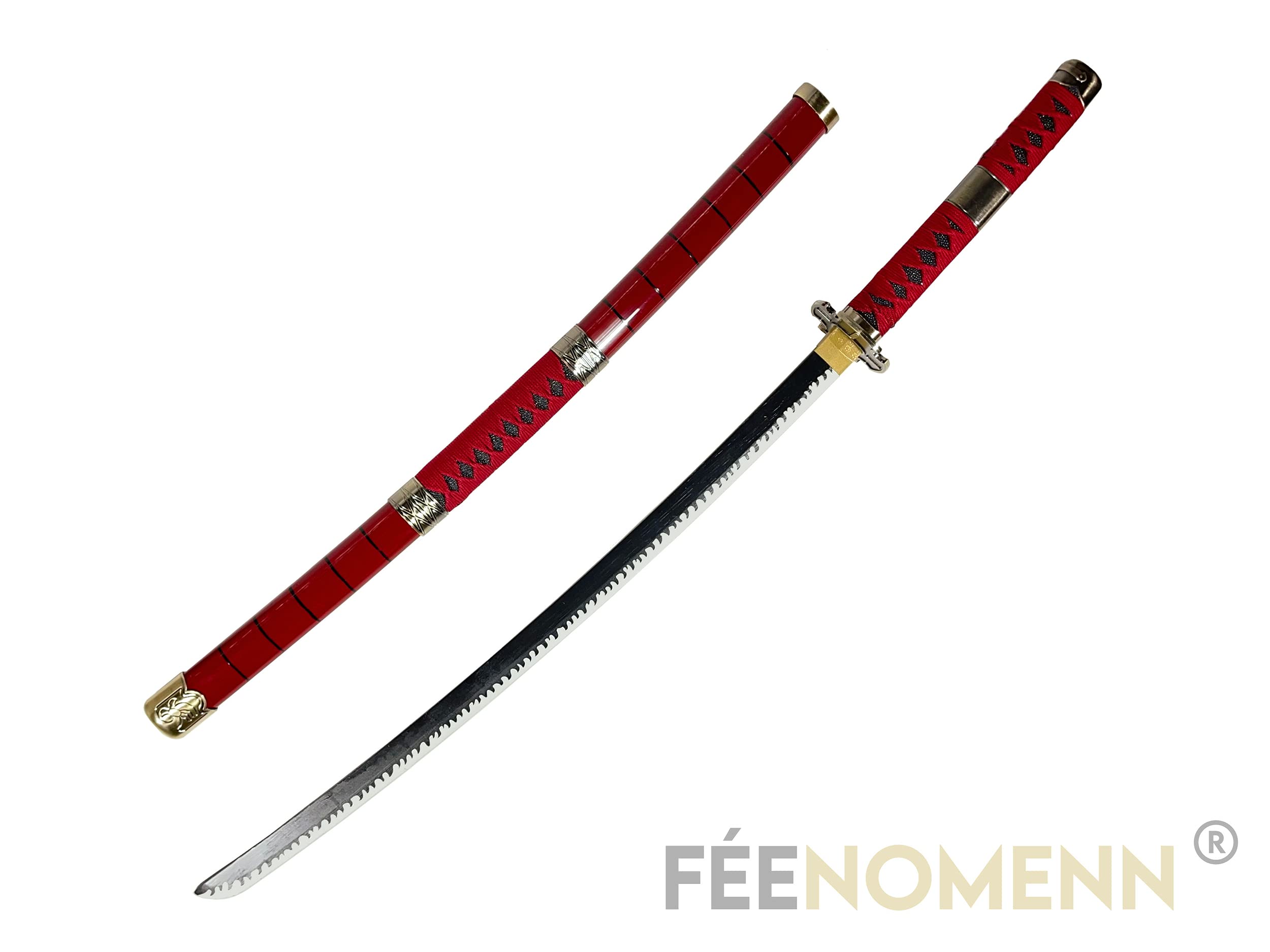Katana One Piece Zoro KITETSU - Epée Lame Bois - Support Japonais Inclus