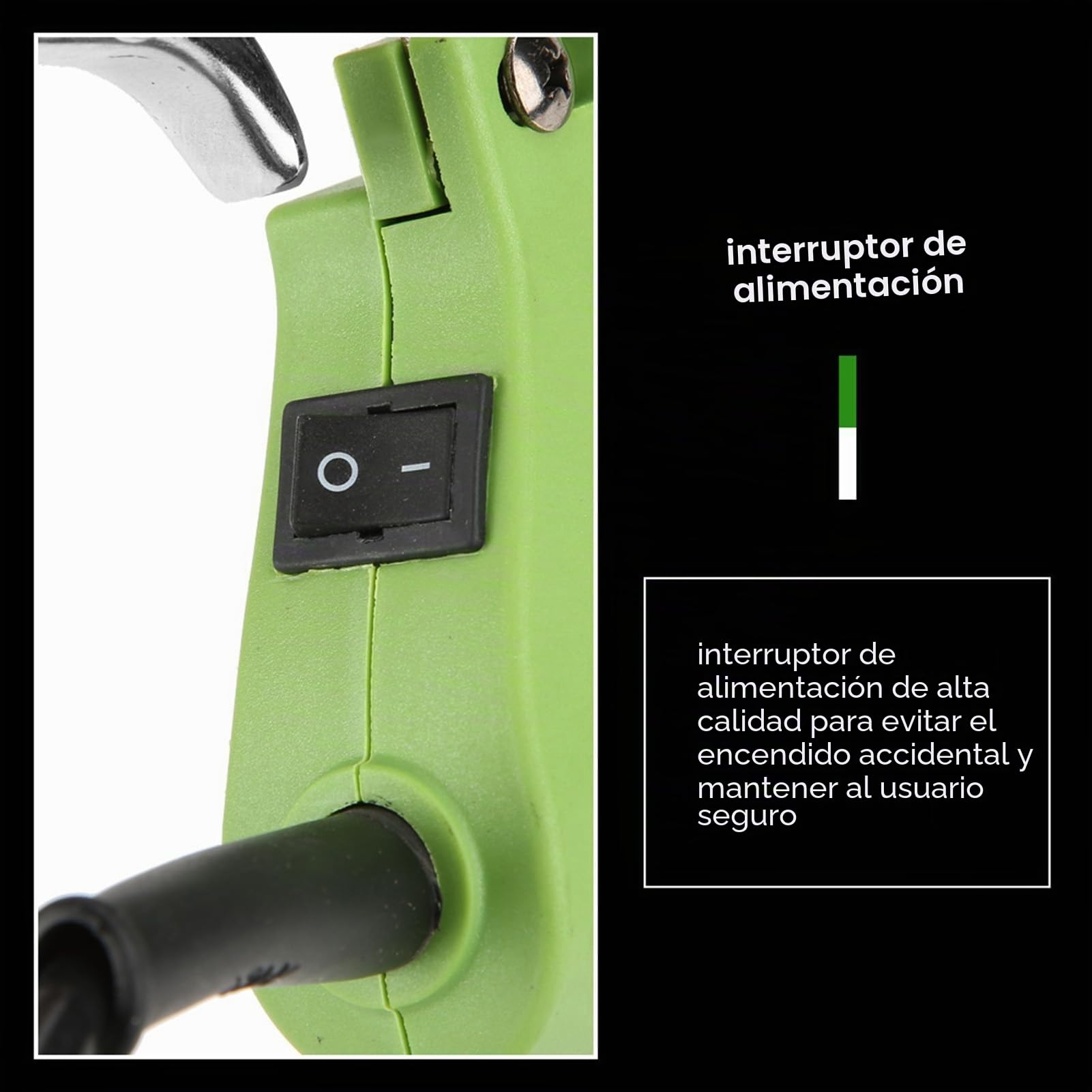 Pistola de Clavos Eléctrica, Clavadora Eléctrica con Cable de 1800 W, Pistola Grapadora Eléctrica con Capacidad de Encuadernación de 100 Clavos con Agarre Suave Ergonómico para