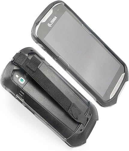 Miniatura 10 de Funda protectora para parachoques con correa de mano para Zebra TC51 TC510K TC52 TC56 TC57 Naranja