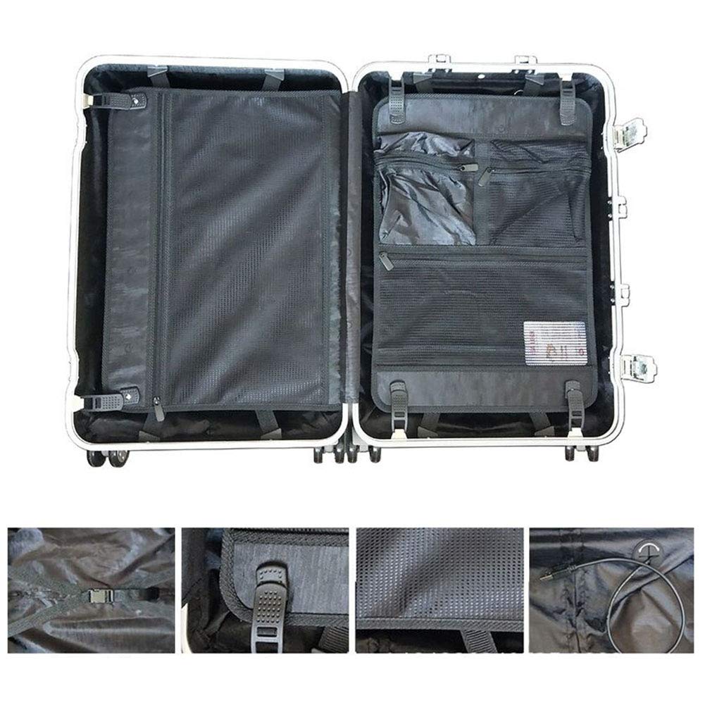 Valigie Trolley con Telaio Alluminio con Rotelle Girevoli,Leggero ABS + PC Valige da Viaggio Rigido con Porta USB,71cm
