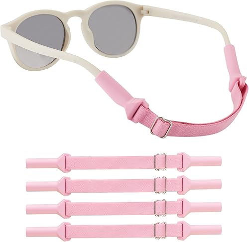 Correas ajustables para lentes de bebé (5-8 pulgadas), correas ajustables para lentes de sol deportivas, para niños y niñas, de 0 a 3 años (4