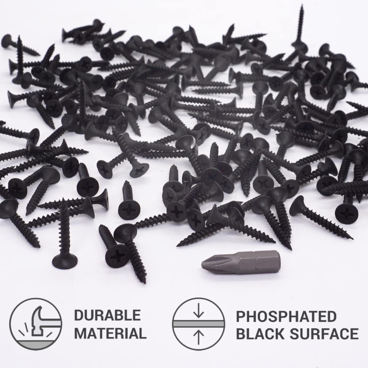 Tornillos En Tiras De Paneles De Yeso A Madera, Rosca Gruesa De 25mm X