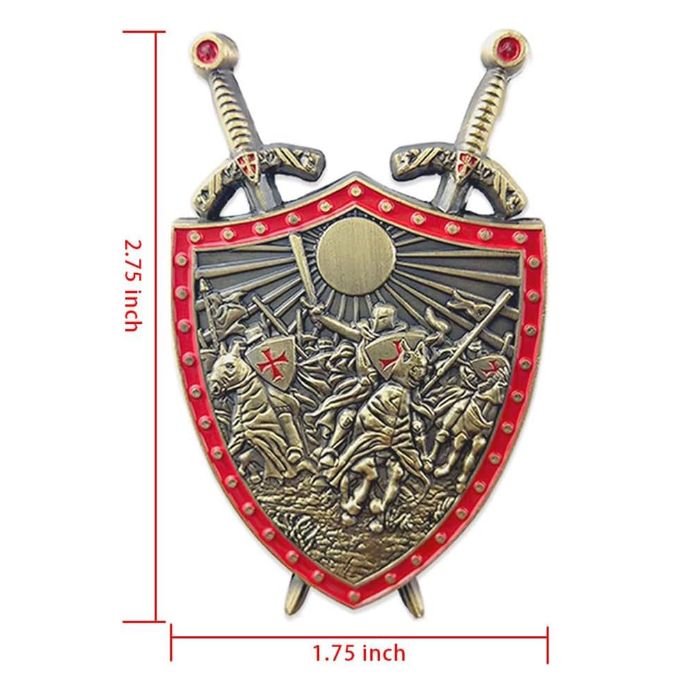 Put on The Whole Armor of God Challenge Coin Shield Knights Templar Oath  Pray Coin : Amazon.co.uk: Toys & Games