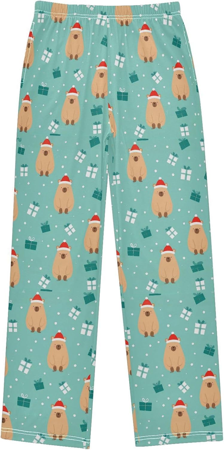 Pfrewn Pajama Pants Long Sleep Lounge Pants Soft Pajama Bottoms with Pockets S-XL