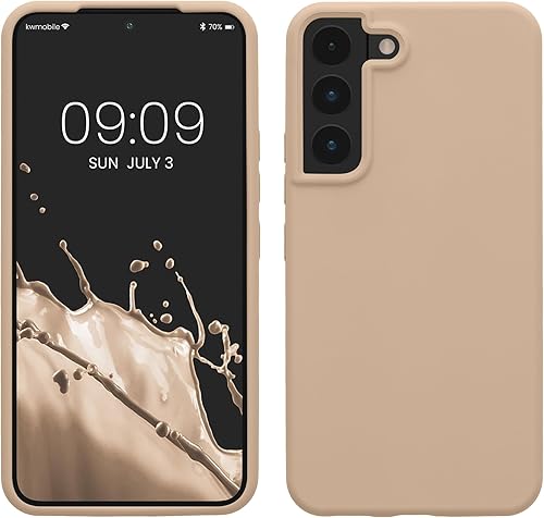 Miniatura 322 de kwmobile Funda Compatible con Samsung Galaxy S22 - Funda de teléfono de silicona TPU con acabado suave - Rojo Ruibarbo Piedra antigua,Azul