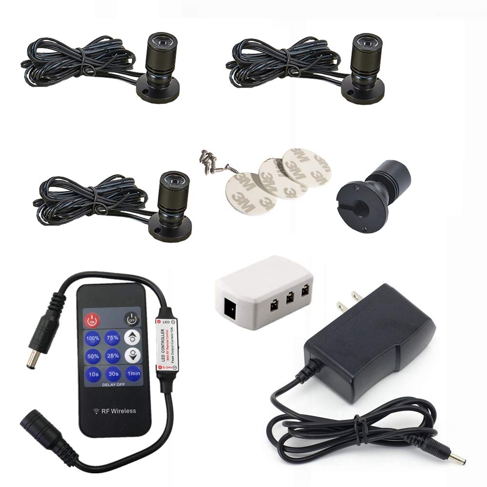 Buy Xking Dimmable Mini Spotlight Art Light Kit with RF Dimmer 12V 1