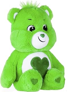 P2P Care Bears 2020 Edition ~ (1) Good Luck Bear for Kids Girls with Belly Badge of Green Leaf Clover Four Leaf Clover Luc...