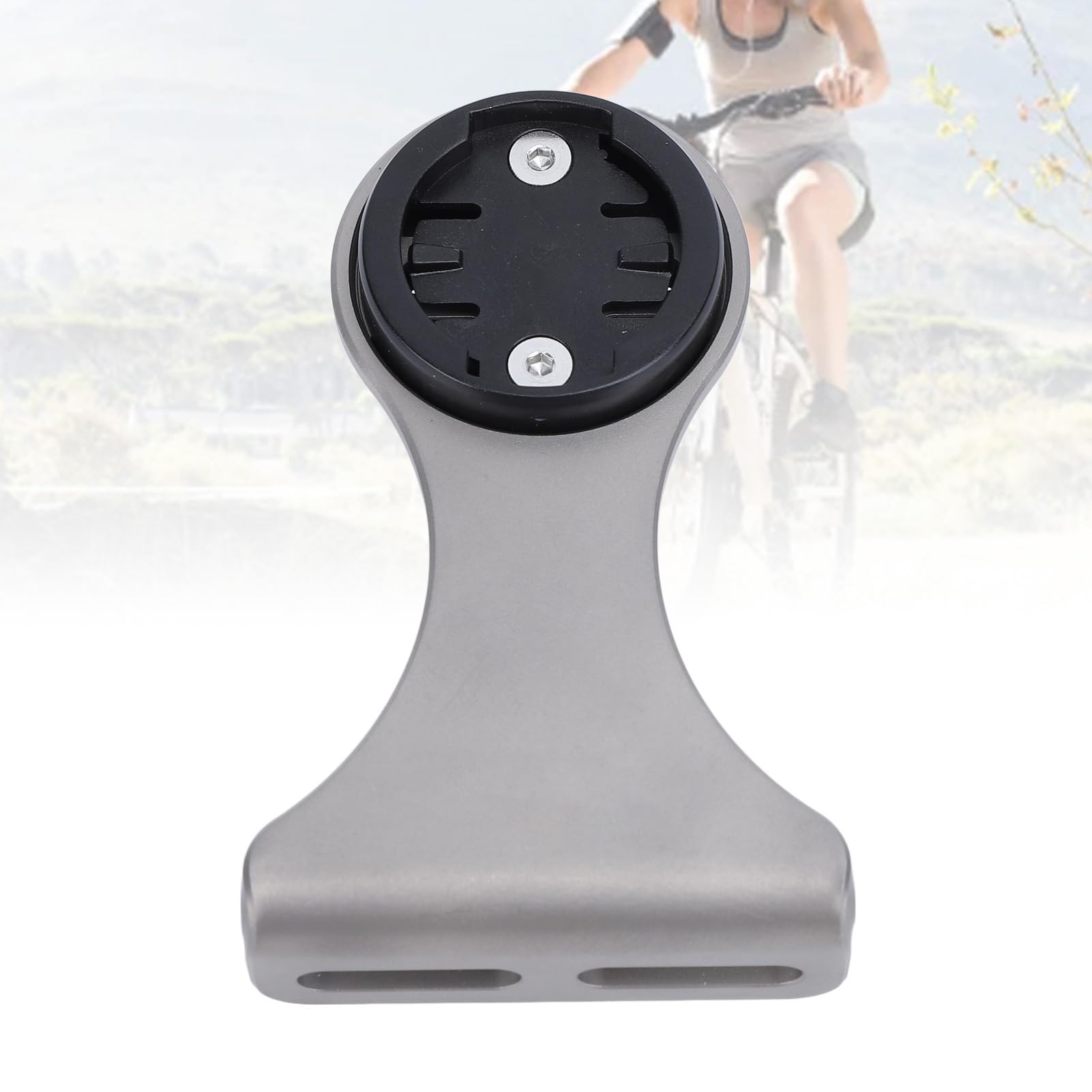 plplaaoo Supporto per computer anteriore Supporto per supporto per computer per manubrio Adattatore per staffa per cronometro per ciclismo Bicicletta Sport Fotocamera Torcia Morsetto