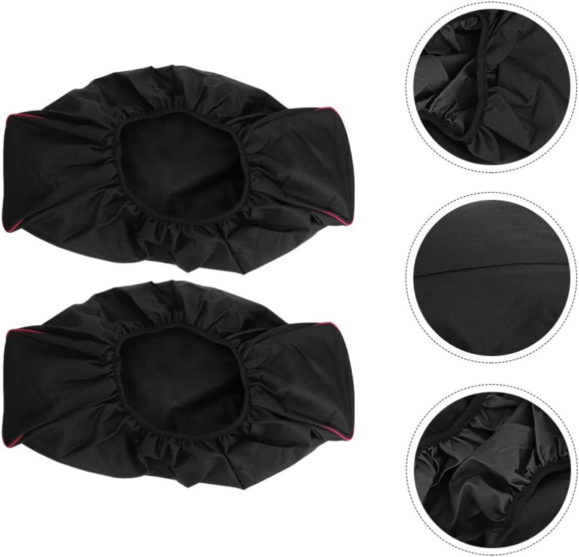 2pcs Electric Winch Protection Cover Breathable Oxford Cloth Black