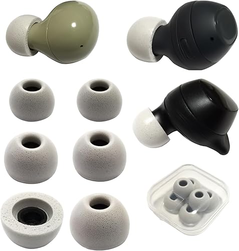 Miniatura 1 de Luckvan Puntas de espuma viscoelástica para Galaxy Buds FEGalaxy Buds 2Galaxy Buds+Tip Auriculares de repuesto para Galaxy Buds Fit Funda de carga