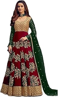 Prija Collection Ready to Wear Indian Pakistani Bollywood Wedding/Party Wear Designer Abaya Style Anarkali Suit for Womens