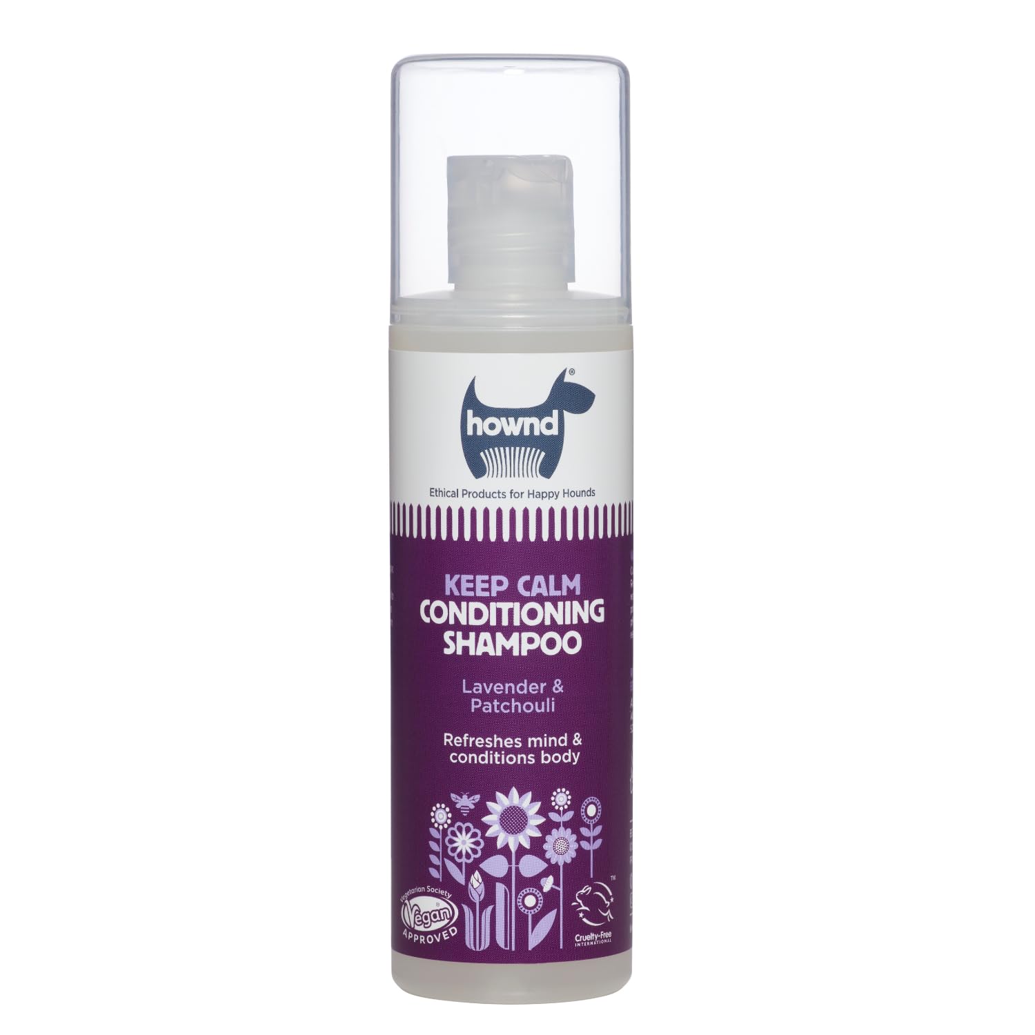 Hownd Calming & Relaxing 2-in-1 Dog Shampoo and Conditioner - Gentle Natural Vegan Formula w/Lavender - Cleans, Condition...