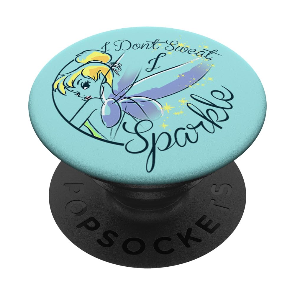 Disney Peter Pan Tinkerbell I Don't Sweat I Sparkle PopSockets Standard PopGrip