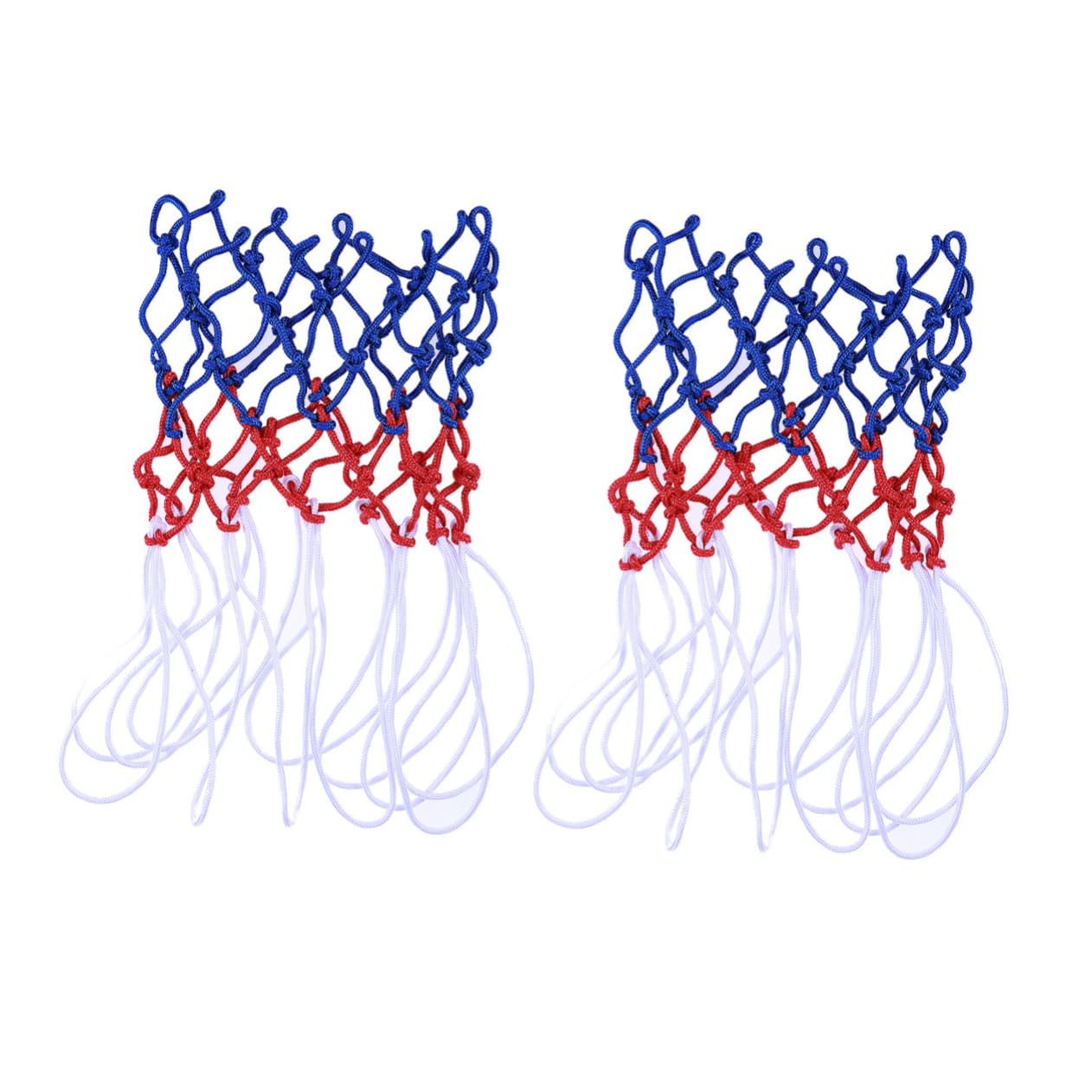 Balacoo Sports Braided Basketball Net Bag 2pcs Standard Size Nets Heavy Duty for Courts Easy Installation Weatherproof