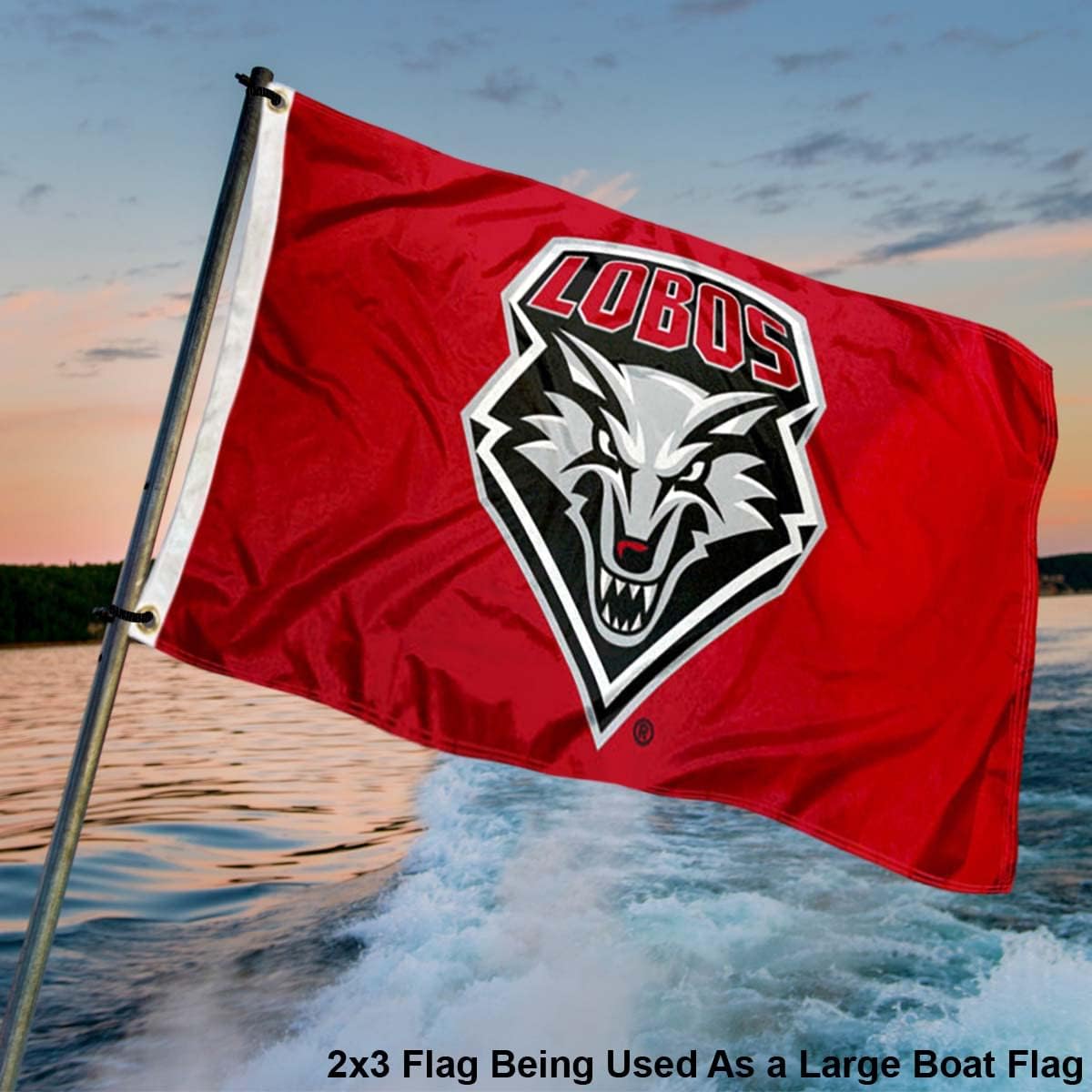 New Mexico Lobos 2x3 Foot Flag - Image 4