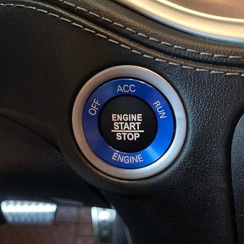 Miniatura 6 de Pomo del botón del interruptor de CD de aire acondicionado y cubierta del botón de arranque del motor compatible con Dodge Challenger Charger