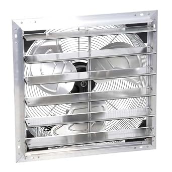 Airmaster Fan Shutter Mount Exhaust Fan, 12", 1 Speed, 815 cfm, 115V 23015-1 Each