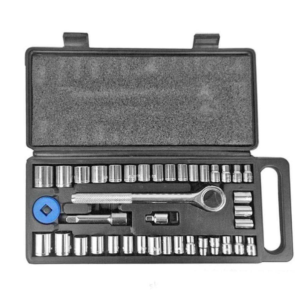 Kit outils clé à douille 40 pièces pour réparer facilement la voiture et les vélos à la maison