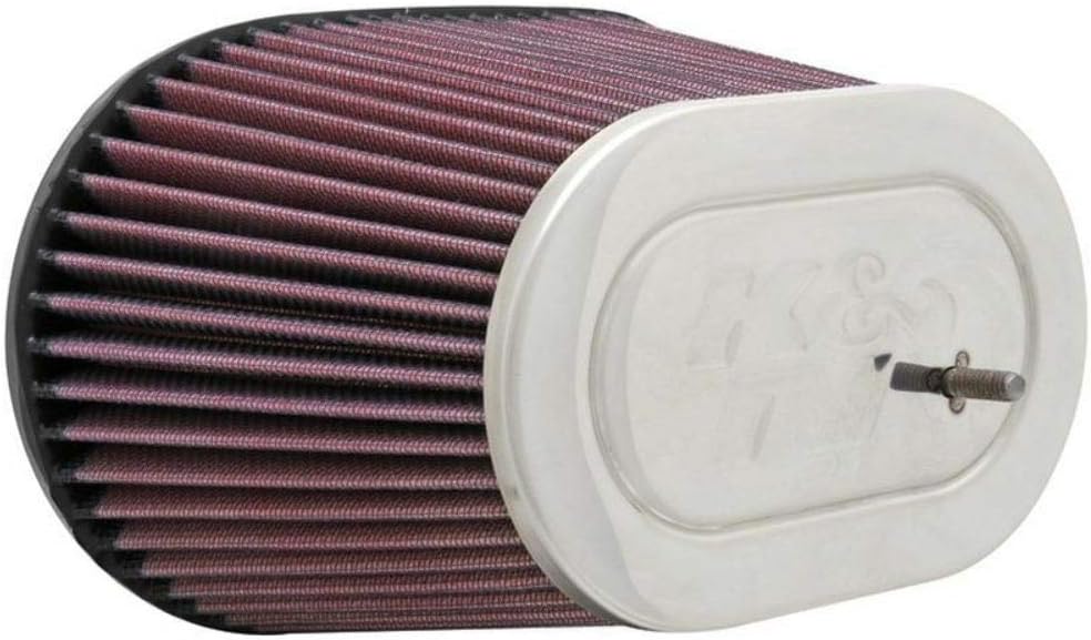 K&N Universal Clamp-On Air Filter: High Performance, Premium, Washable, Replacement Engine Filter: Filter Height: 5.5 In, Flange Length: 0.875 In, Shape: Oval Tapered, RC-5050