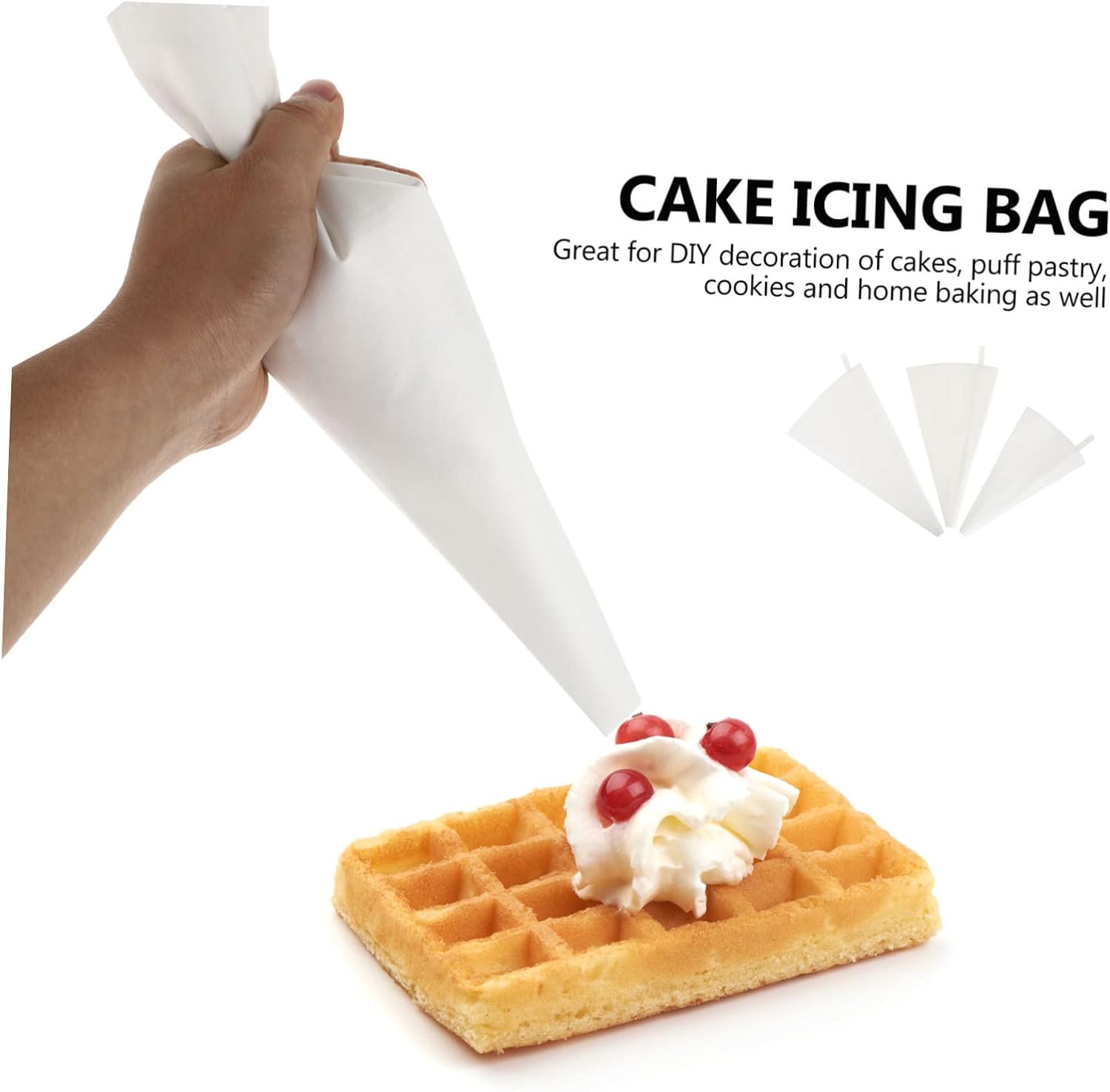 3 Piece Polyester Cotton Pastry Bags for Cake Decorating