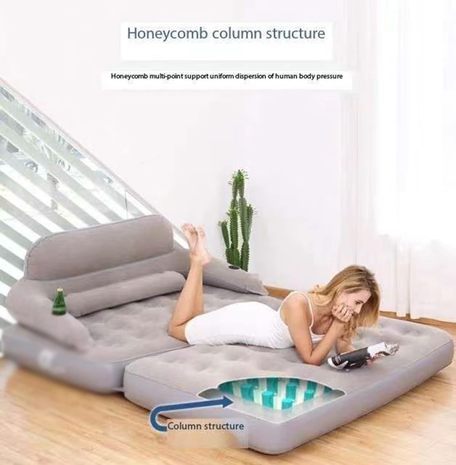 Divano Gonfiabile Multifunzione - Letto Pigro Pieghevole Per Esterni