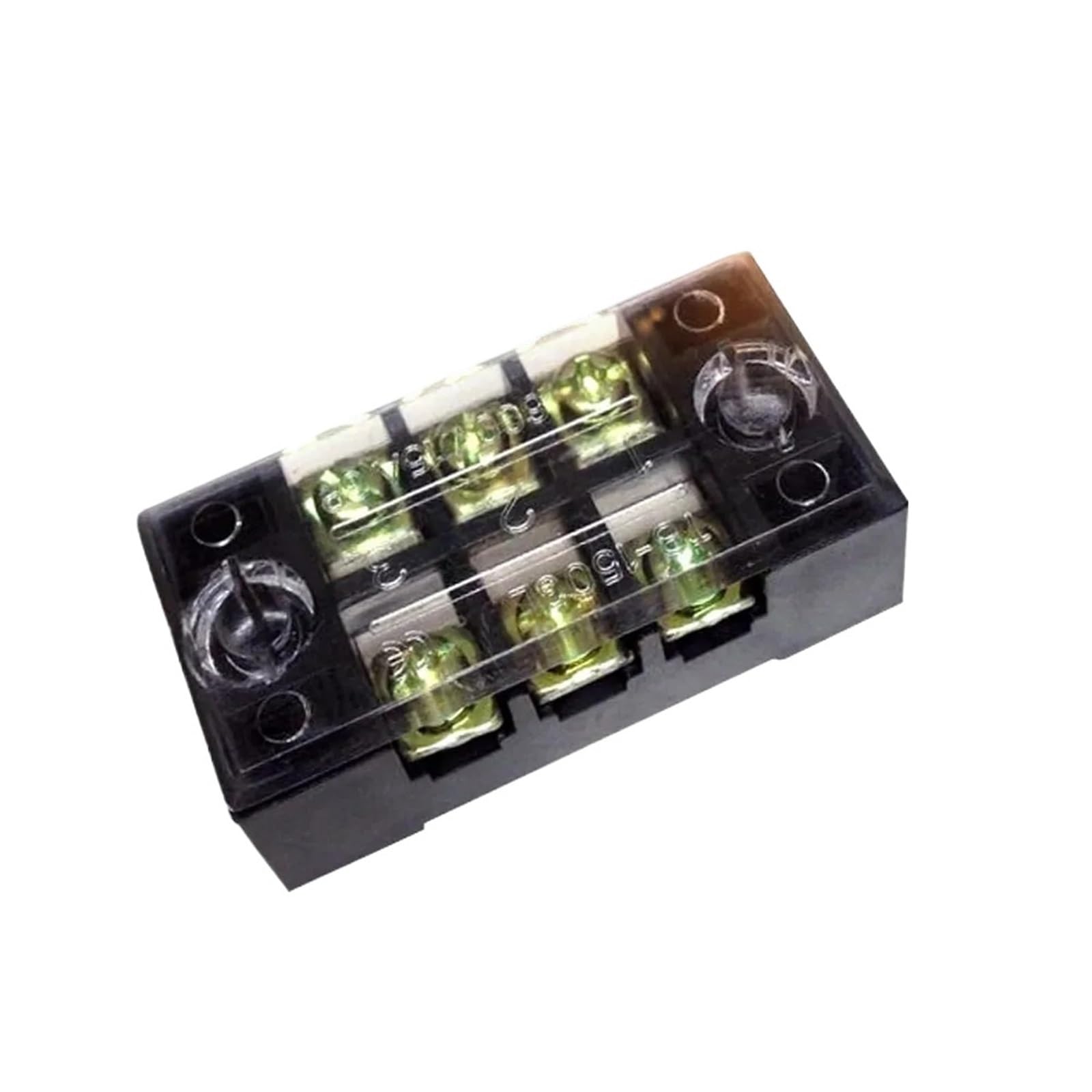 Morsettiera a doppia fila in rame TB-1503 a vite, 15 A, 600 V, 3P, per scheda di cablaggio fissa, 0,5-1,5 mm2 (10 pezzi)