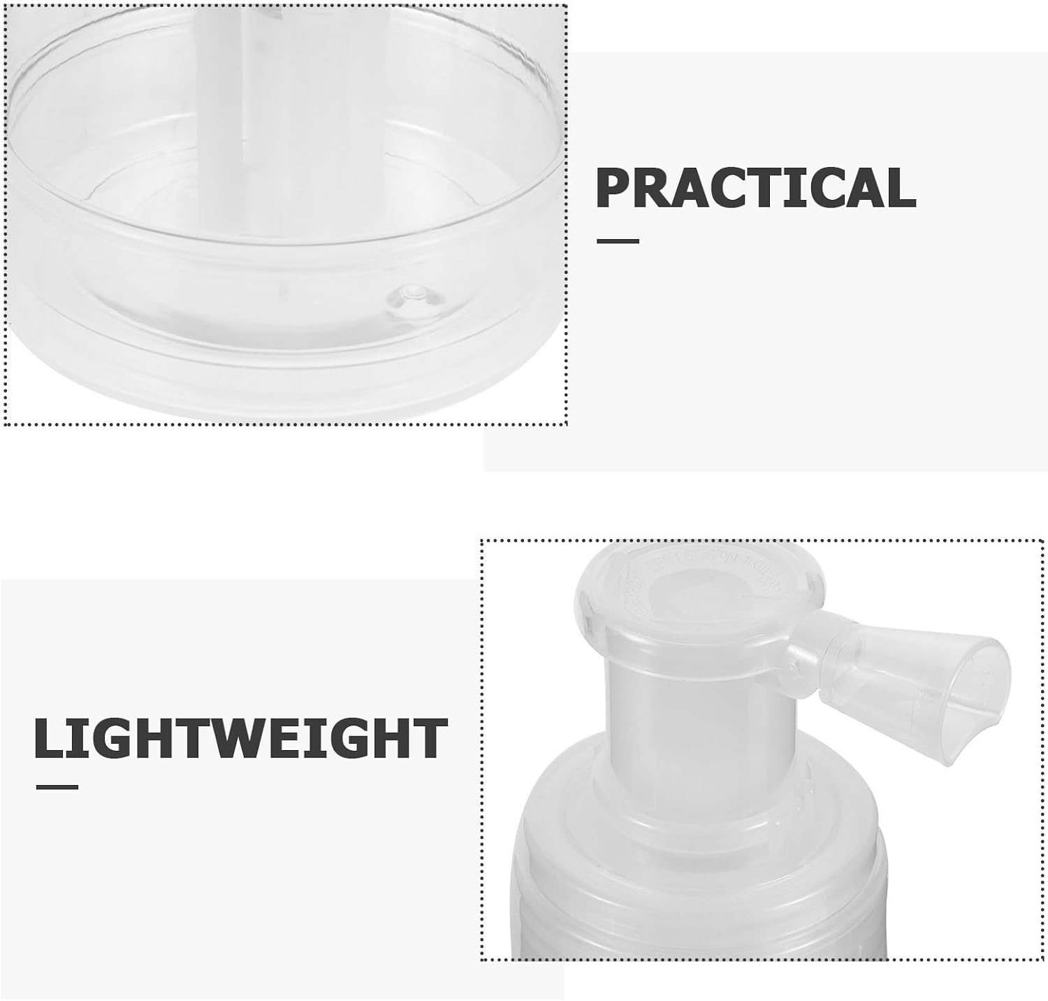 Refillable 200ml Powder Spray Bottle for Hair Building Fibers and Cosmetic Powder, Portable Plastic Barbershop Dispenser with Precise Application for Grooming and Beauty Routine