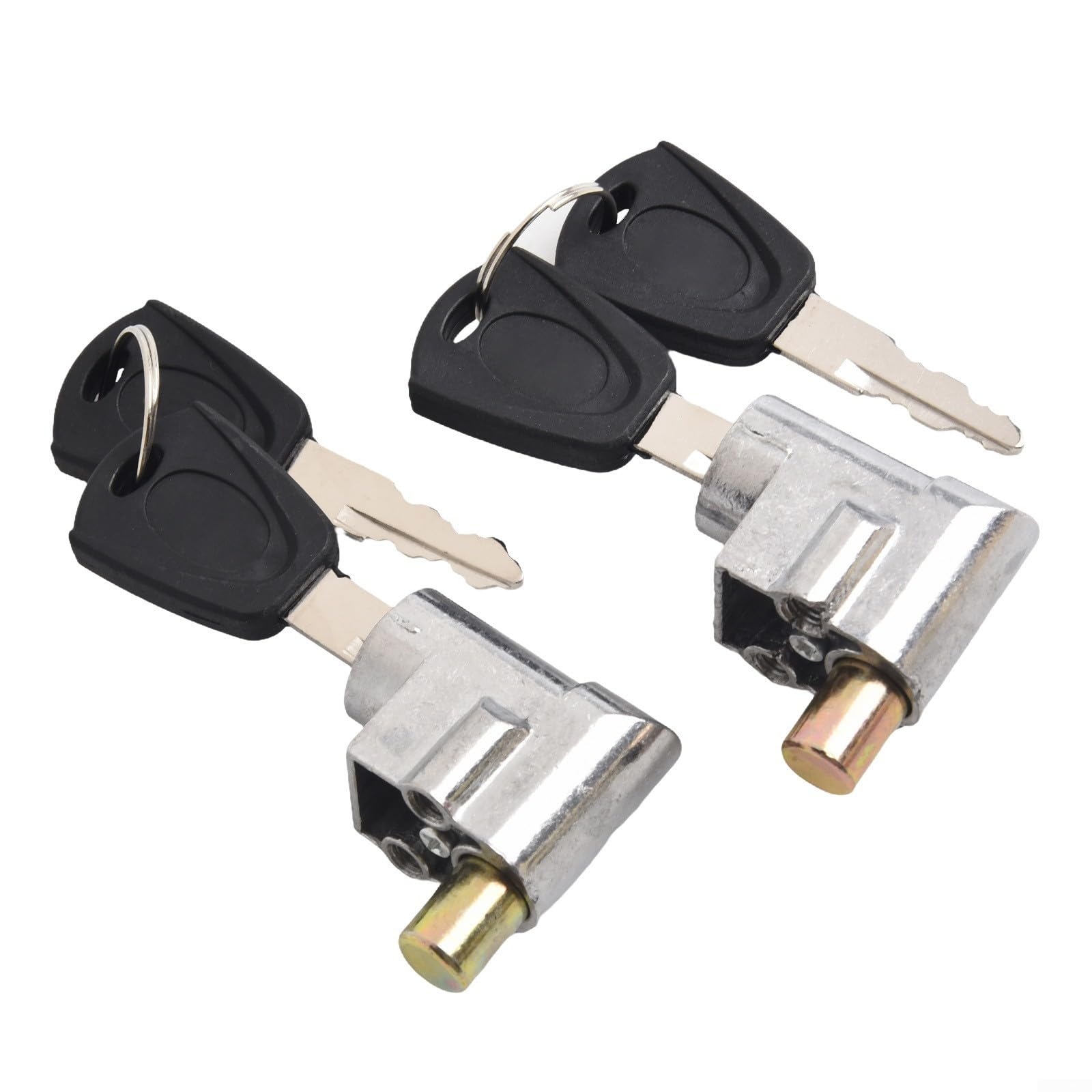 Lot de 2 verrous de selle de vélo électriques conçus pour fixer la batterie de sécurité avec coque extérieure plaquée zinc et noyau en aluminium (type B Lot de 2 verrous de selle de vélo électriques conçus pour fixer la batterie de sécurité avec coque extérieure plaquée zinc et noyau en aluminium (type B