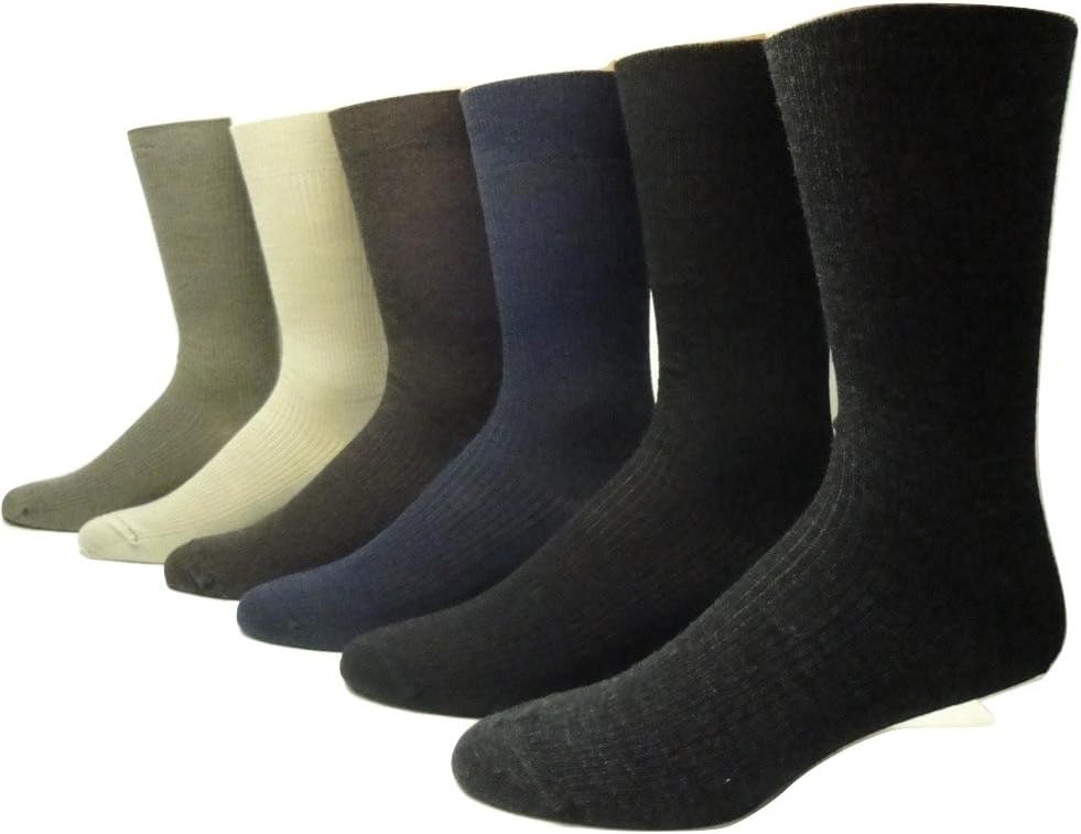 Non-elastic top Merino Wool Dress Socks (2 Pairs)