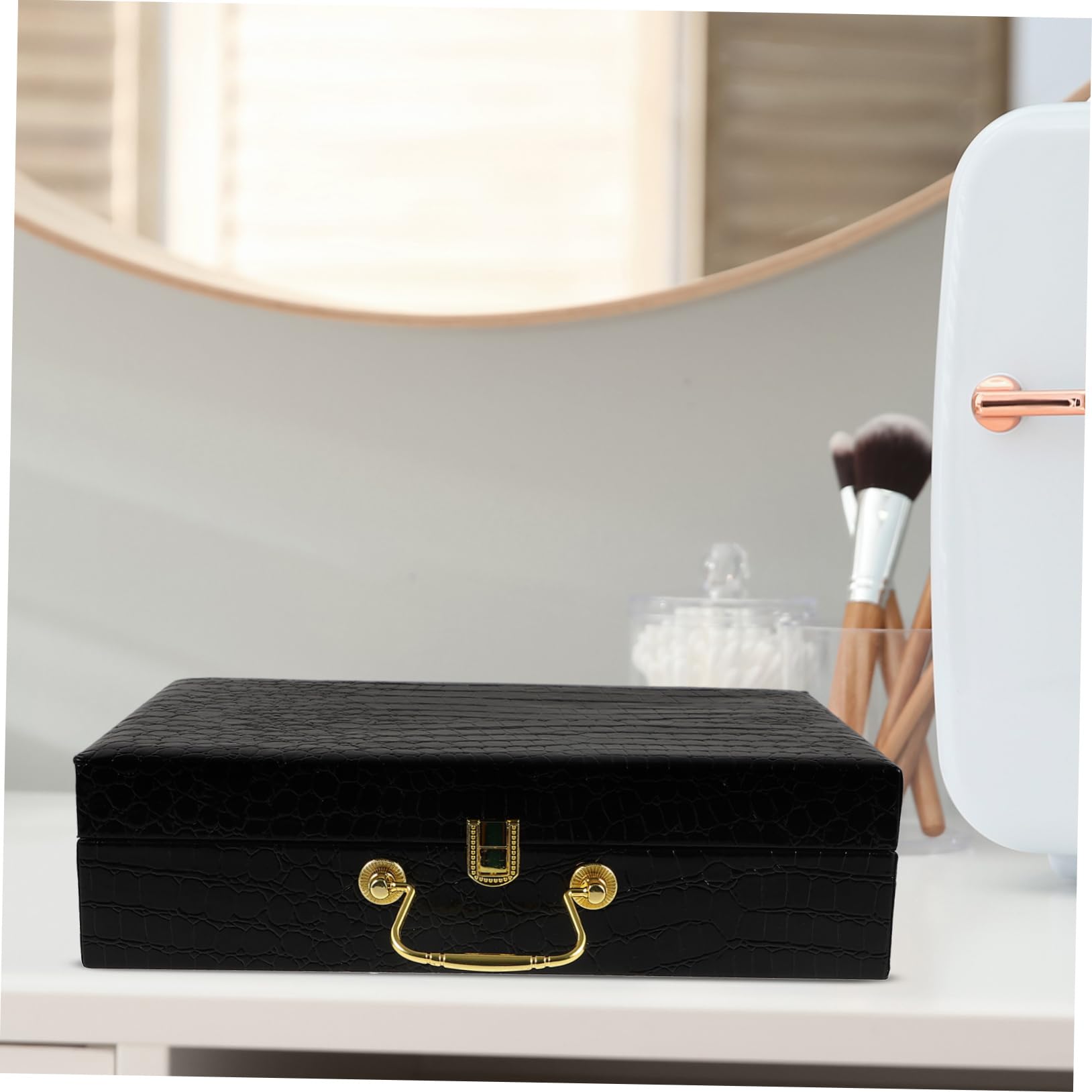 Zerodeko Scatola per Sigari Fibbia Custodia Coperchio Ribalta Umidificatore per Sigari da Viaggio Riutilizzabile Contenitore Protettivo per Esterno Accessori
