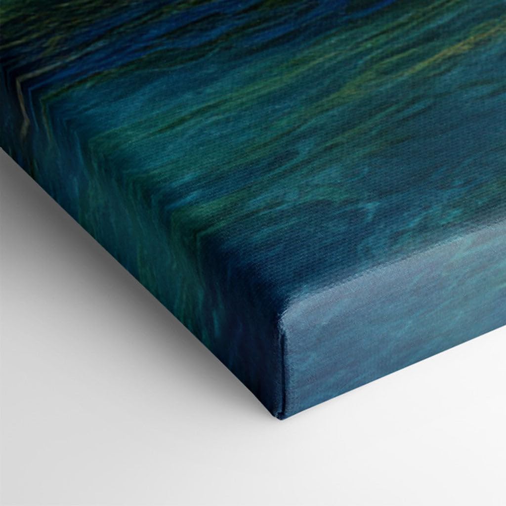 Canvas for Living room. Sail Into Serenity: A Vision of Peaceful Waters and Sky, 27 x 18 inch Canvas Wall Art - Contemporary Masterpieces - Modern Home Decor