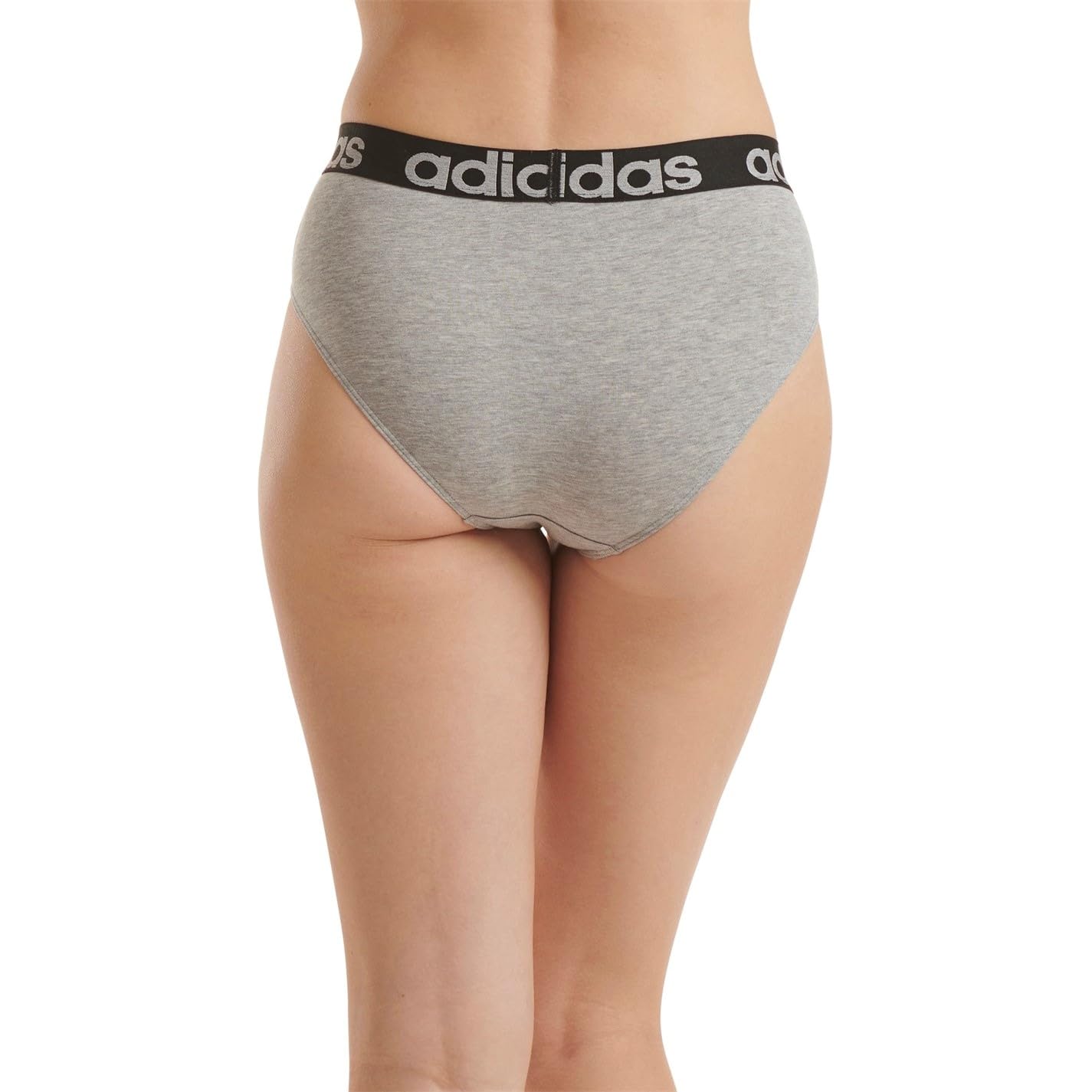 Adidas Damen Komfort-Bikini-unterwäsche aus Baumwolle, 2er-Pack Tangahöschen