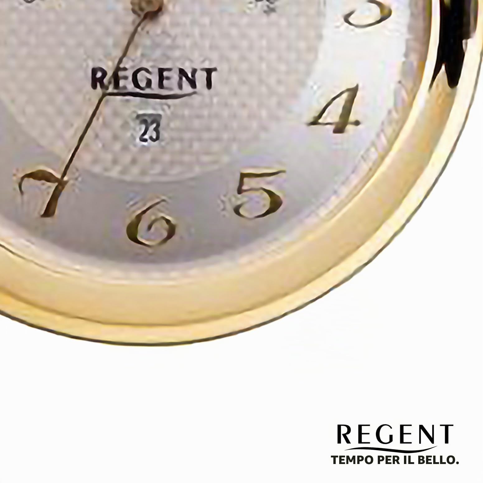 REGENT Orologio da tasca da uomo Savonnette con coperchio ribaltabile 50 mm al quarzo numeri arabi data fase lunare