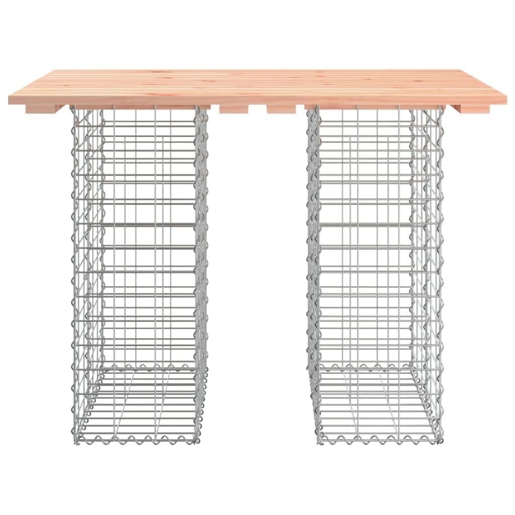 Solivagant Tavolo da Giardino in gabbione Design 100x70x72 cm in Legno massello Douglas,Marrone,19.11kg
