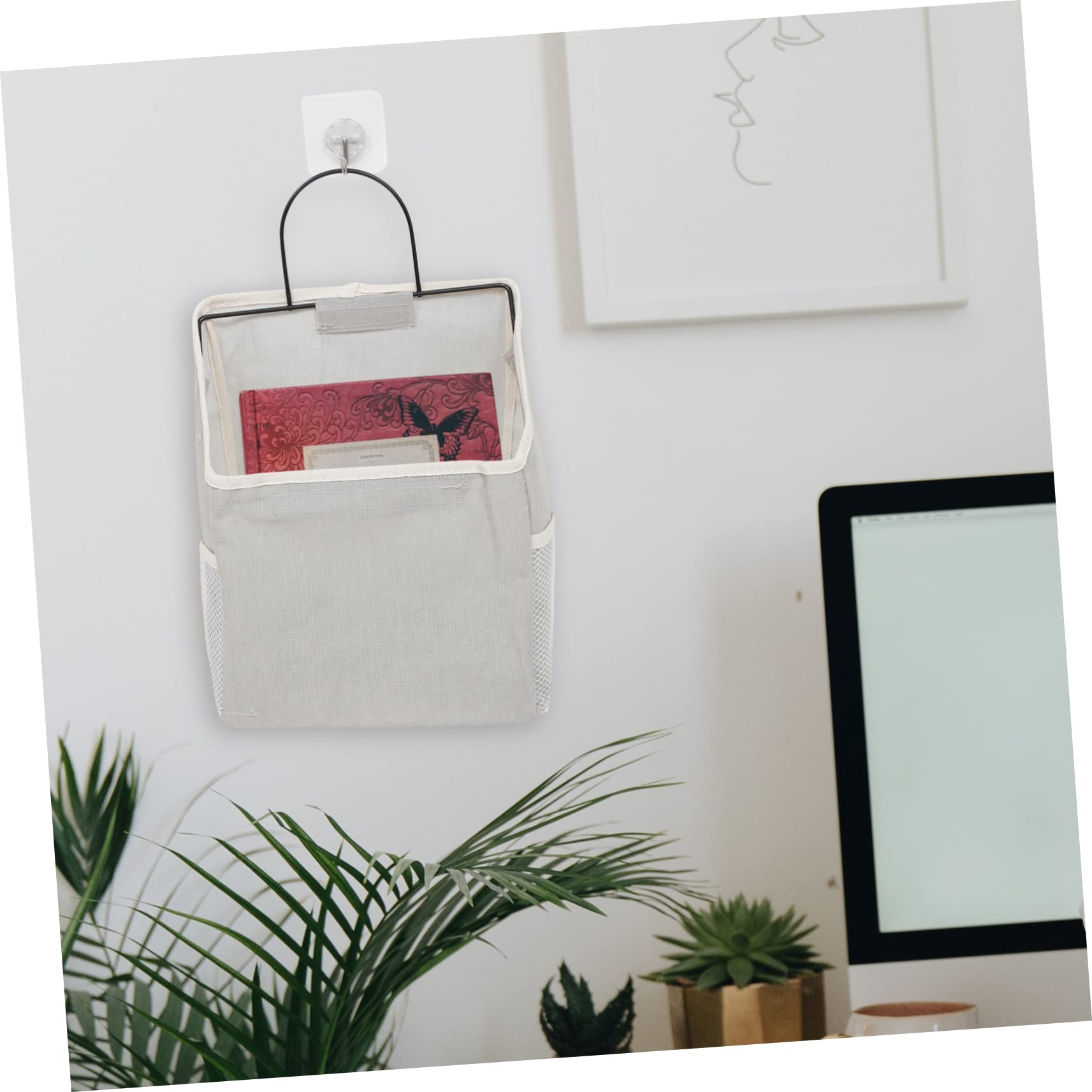 3piezas Bolsa De Almacenamiento Colgante De Pared Laterales para Dormitorio Sala De y Organizador para Revistas y Accesorios